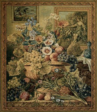 Z156 78×65 Natura morta con fiori e frutta